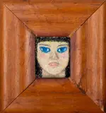 Tessi by Kayo Lennar, 1990, Mixed Media on Canvas, sold Aug 2024