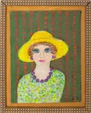 Manuela by Kayo Lennar, Mixed Media on Canvas, sold Aug 2024