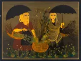 Despues de la Iluvia" [After the Rain] by Carlos Perteagudo, 1982, Oil on Masonite, sold Aug 2024
