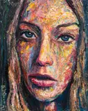 Untitled M921 by David Padworny, 2016, Oil on Canvas, sold Aug 2024