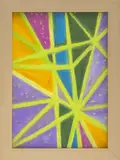 Geometric Abstraction by Kayo Lennar, Oil on Canvas, sold Aug 2024