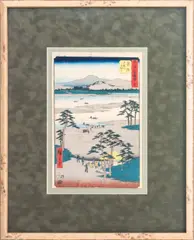 Mitsuke by Utagawa Hiroshige, circa 1855, Woodblock Print in Colors, sold Aug 2024