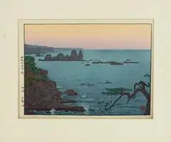 Irozaki by Tōshi Yoshida, Woodcut Print in Colors, sold Aug 2024