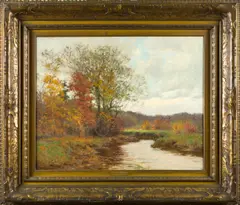 Untitled by William Merritt Post, oil on canvas, sold Feb 2025