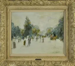 Untitled by Gabriel Spat, oil on board, sold Feb 2025