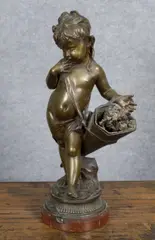 Untitled by Joseph Gustave Chéret, bronze, sold Apr 2025