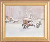 Untitled by Brian Sweetland, oil on board, sold Apr 2025