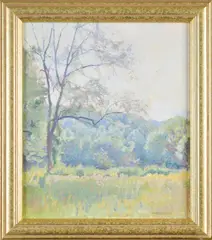 Untitled by Brian Sweetland, oil on board, sold Apr 2025