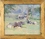 Untitled by Brian Sweetland, oil on board, sold Apr 2025