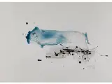 Untitled by Georges Mathieu, 1921 Boulogne-sur-Mer - 2012 Paris., watercolor, offered Dec 2016
