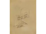 Untitled by Antonio Sant’Elia, pencil, sold Sep 2025