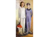 Untitled by Cesare Monti, oil on canvas, sold Mar 2025
