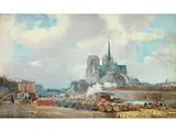 Notre-dame de Paris, vue du Quai de la Tournelle by Albert Lebourg, oil on canvas, sold Sep 2018