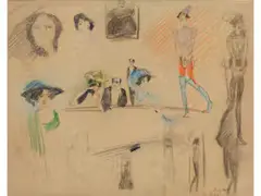 In Paris by August Macke, pencil, sold Apr 2020