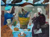 Revoluzionari di Quiberon by Antonio Possenti, oil, sold Dec 2021
