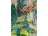 Blühender Garten by Curt Herrmann, oil on board, sold Jun 2024