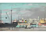 Blick auf Eine Hafenbucht by Albert André, oil on canvas, offered Dec 2015