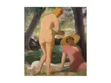 Untitled by Luigi Bracchi, oil on canvas, sold Sep 2025