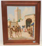 Stadttor von Essaouira by Mattéo Brondy, oil, offered Jun 2021