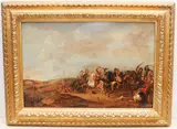 Schlachtenszene by Holland, 17.Jh., oil on panel, sold Jun 2021