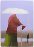 Die grüne Wolke ist auf den armen Kopf gefallen by Van, 2007, oil on canvas, sold Jun 2021