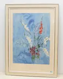 Gladiolen by Marc Chagall, offset lithograph, sold Jun 2021