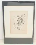 Kriegerkopf by Lovis Corinth, 1914, lithograph, sold Jun 2021