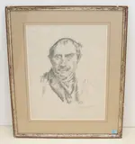 Selbstbildnis by Lovis Corinth, 1920, lithograph, sold Jun 2021