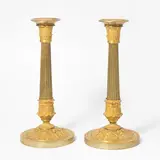 Frankreich, Restauration, um 1830 by 1 Paar Kerzenstöcke, bronze, sold Jun 2021