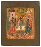 Russisch, um 1800 by Gastmahl Abrahams, tempera, offered Jun 2021