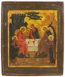 Russisch, um 1800 by Gastmahl Abrahams, tempera, offered Jun 2021