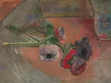 Anemonen", 1937 by Alfred Heinrich Pellegrini, oil on canvas, sold Jun 2021