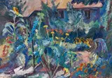 Im Garten des Künstlers by Adolf Weber, oil on canvas, sold Jun 2021