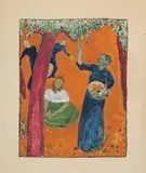 Obsternte by Cuno Amiet, lithograph, sold Jun 2021
