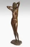 Stehender Frauenakt by Otto Bindschedler, bronze, sold Jun 2021