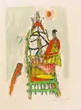 Heimwärts by Alois Carigiet, 1962, color lithograph, sold Jun 2021