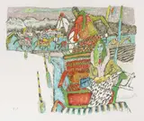 Ausfahrt by Alois Carigiet, 1975, color lithograph, sold Jun 2021