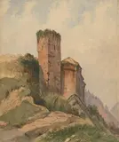 zugeschrieben Burgruine by Ferdinand Hodler, watercolor, offered Jun 2021