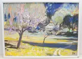 Burgdorf, Inneres Sommerhaus by Fred Baumann, oil on board, sold Jun 2021