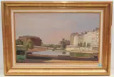 Paris, St. Louis by Charles Louis Auguste Chinet, oil on canvas, sold Jun 2021