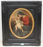 Maria mit Jesuskind by Melchior Paul von Deschwanden, oil on canvas, sold Jun 2021