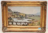 Plaine du Rhône bei Béhobie", 1874 by Alfred Dumont, oil on panel, offered Jun 2021