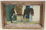 Bepackter Lastesel by Roger Kathy, oil on canvas, sold Jun 2021