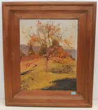 Ausblick vom Hirzel by Reinhold Kündig, oil on canvas, sold Jun 2021