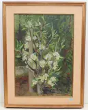Blühendes Kirschbäumchen by Marta Pfannenschmid, oil on canvas, sold Jun 2021