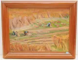 Ernte", 1936 by Martha Pfannenschmid, oil on canvas, offered Jun 2021