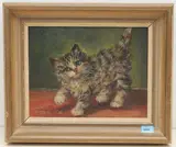 Junge Katze, 1954 by Konrad Schmid, oil on panel, offered Jun 2021