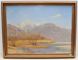 Piz Vogorno vom Saleggi aus, 1933 by Ernst Zuppinger, oil on canvas, sold Jun 2021