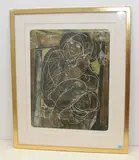 Pythia by Hans Erni, 1982, color lithograph, sold Jun 2021