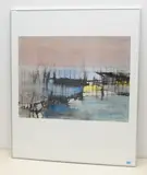 Schilf am See by Fernand Giauque, 1965, watercolor, sold Jun 2021